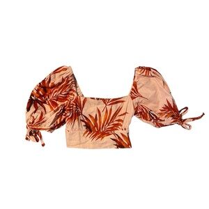 Floral‎ Puff Sleeve Top